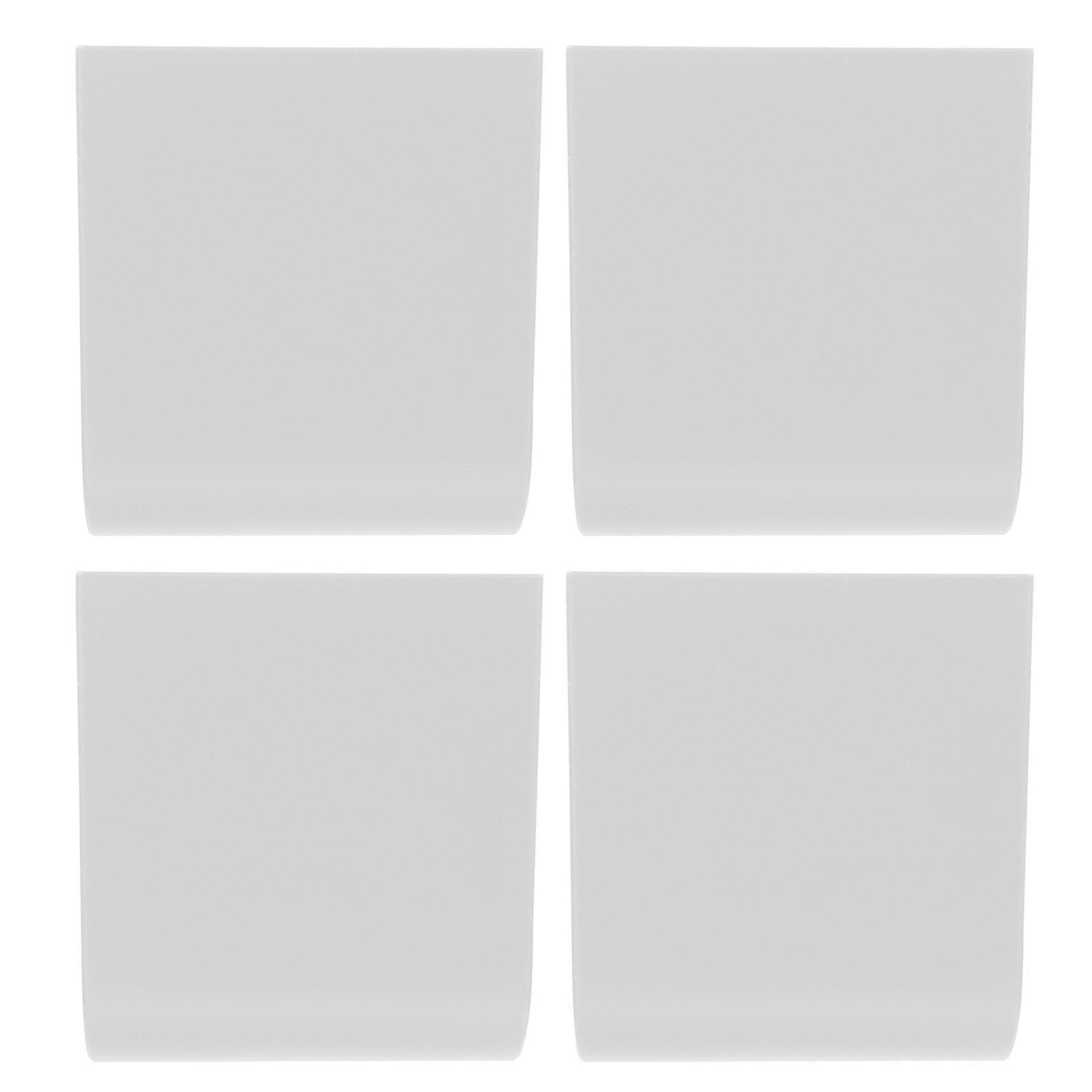 Wall-Mounted Storage Box for Remote Controls in White Abs Ideal for Home Accessories