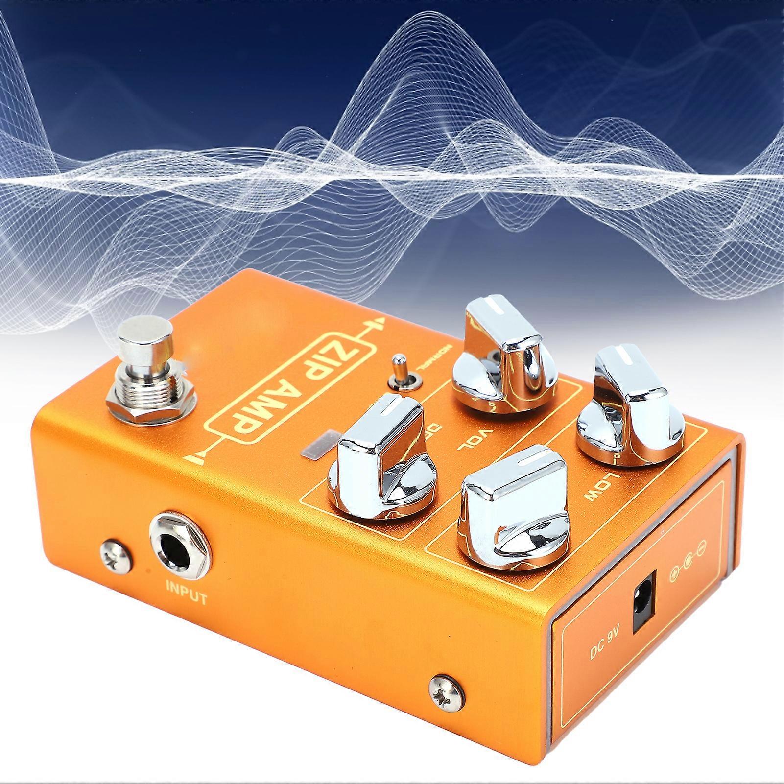 Overdrive Effect Guitar Pedal Stompbox Orange DC 9V 20mA