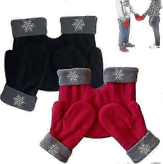 Hand in Hand Couples Lovers Gloves for Winter Warmth