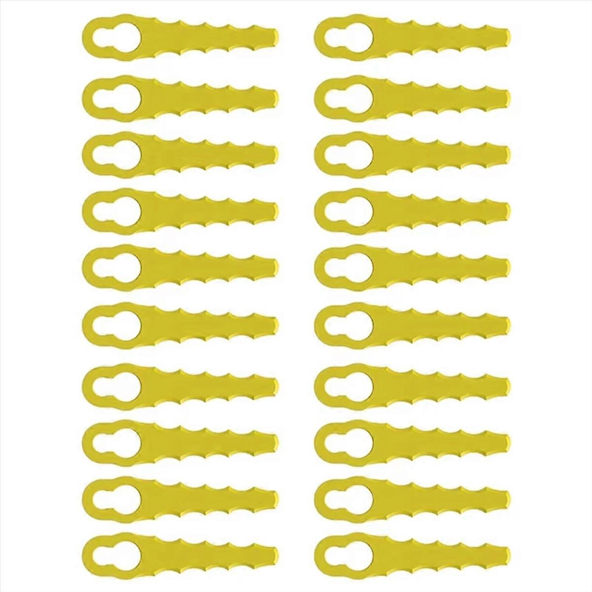 50pcs Lawnmower Blade Plastic L83 Grass Cutting Blade Replacement Part Mowing Machine Blade Cordles