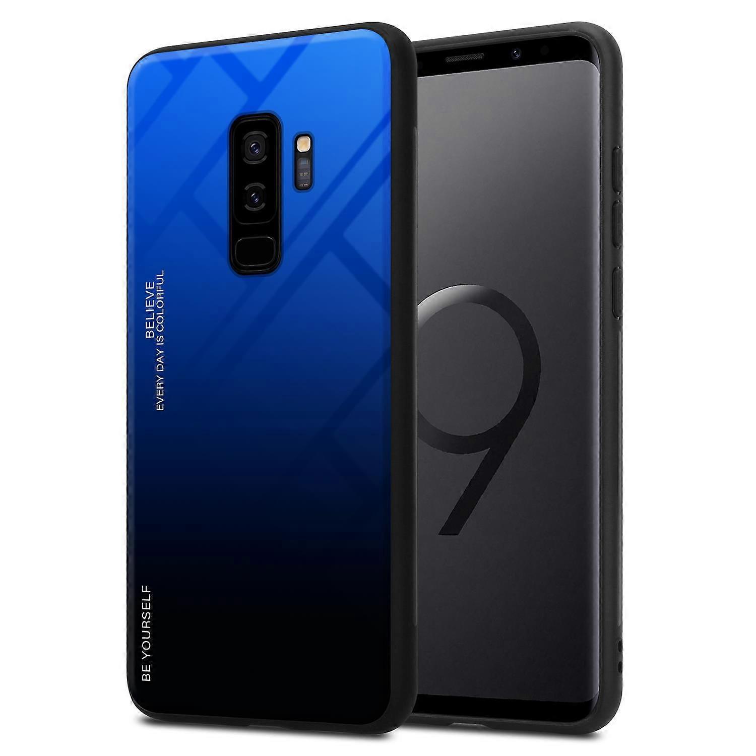 Hülle Samsung Galaxy S9 PLUS TPU Schutzhülle - Rückseite mit Schutzglas - Zweifarbig