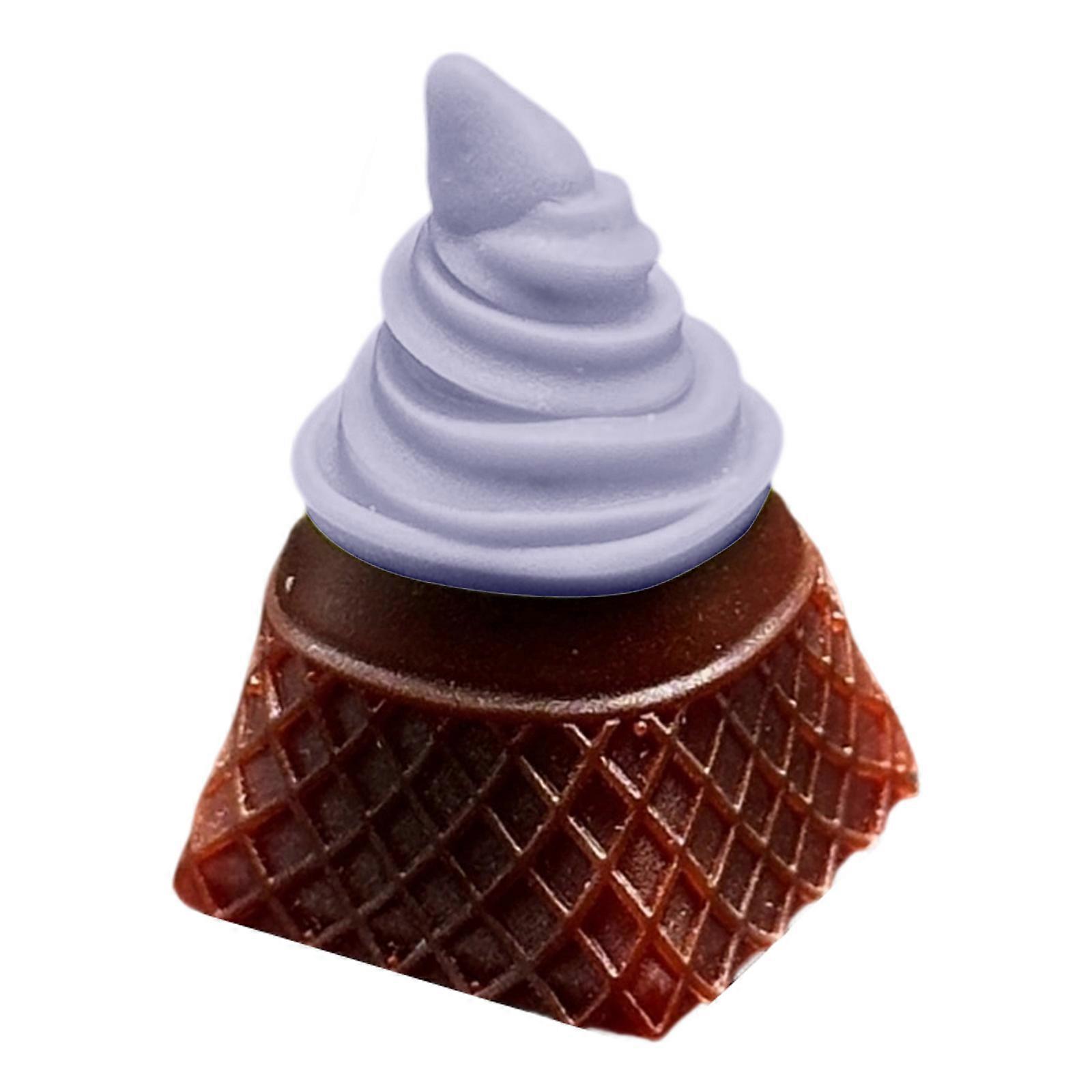 Bright 3D Icecream Art Keycaps Solid Construction Wide Input Tool Compatibility for Mechanical Keyboards Comfortable Hold Multicolor