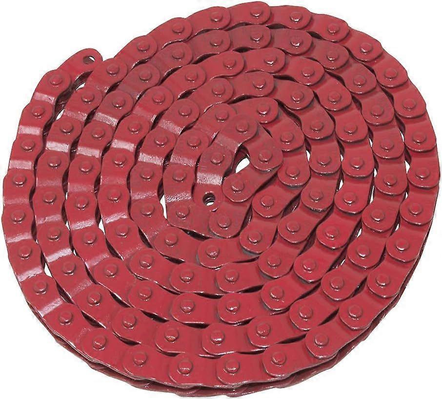 Chaîne à demi-maillons de vélo (1 vitesse, 1/8 pouce, 112 maillons) (rouge)