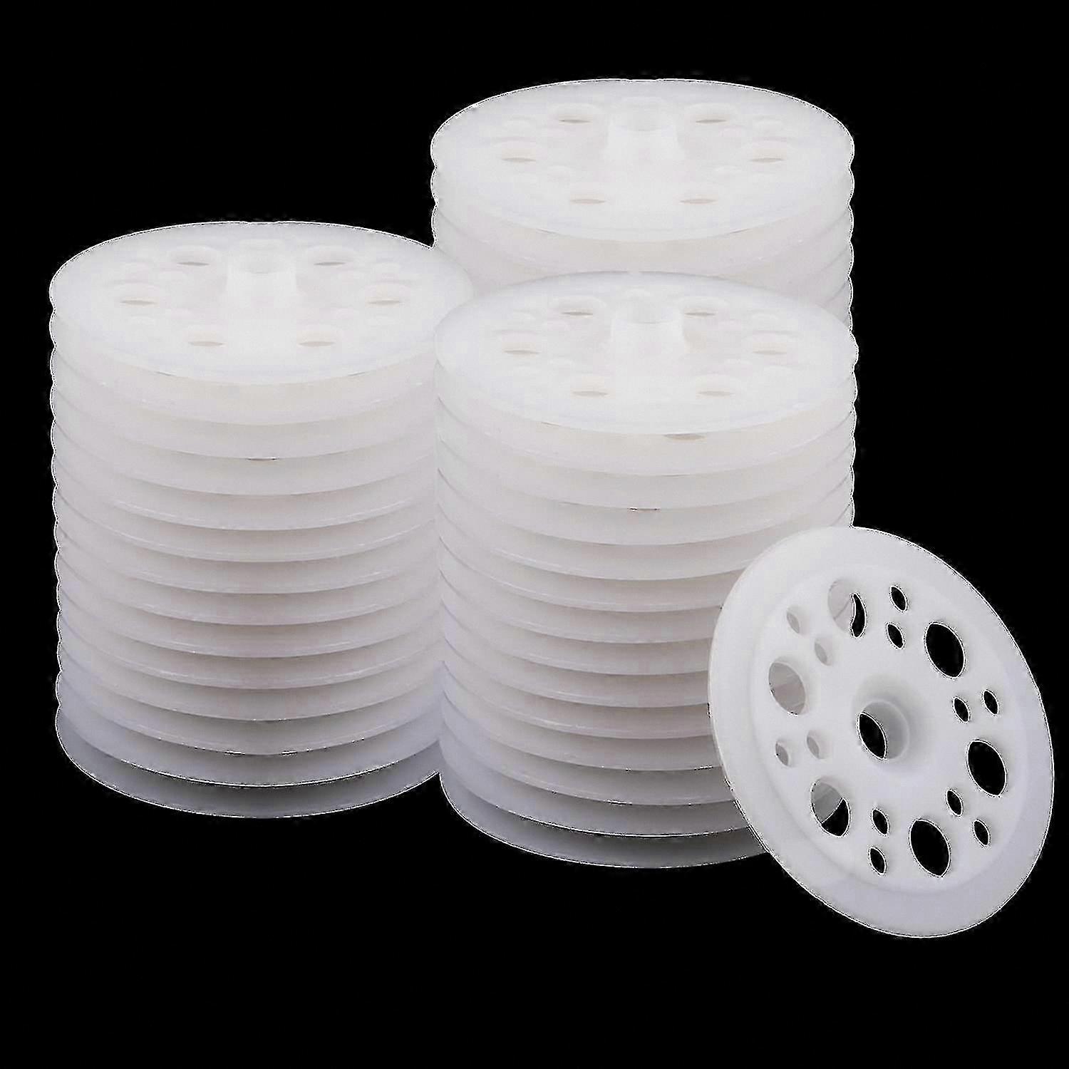 100 Pack 45mm Polypropylene Washers with Foam, Ideal for Insulation Board Support & Fastening Projects