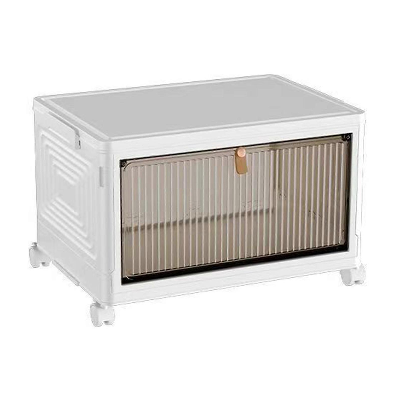 Foldable Thickened Large Capacity PP Storage Box with Wheels