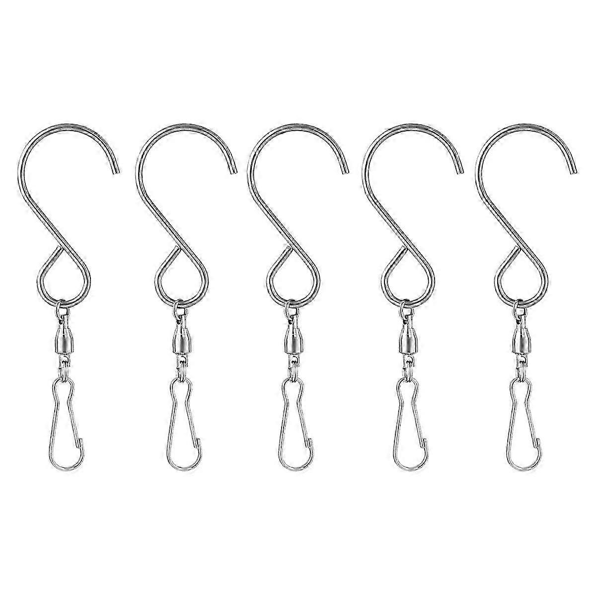Swivel Hook Clips, 10pcs 360 Degree Rotating Crystal Twisters Hange...