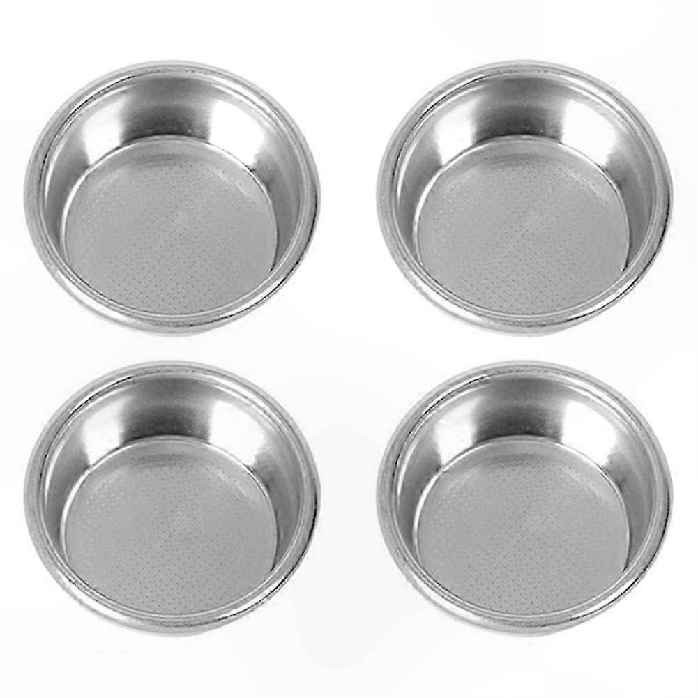 4-Pack 54mm Filter Basket for Semi-Automatic Espresso Machines, Bottomless Portafilter Accessory