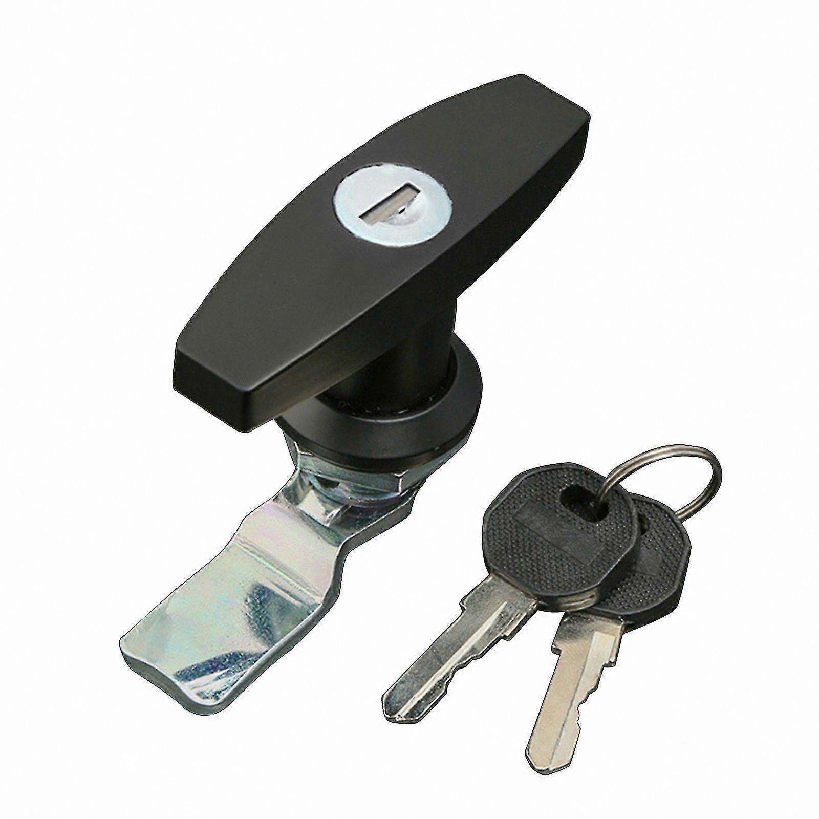 Trailer Toolbox Door Lock with T-Shape Handle - Anti-Theft RV Latch for Secure Storage