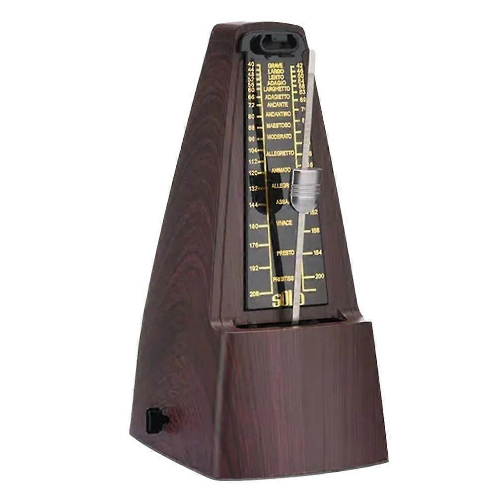 Standard Precision Mechanical Metronome is Suitable for Piano, Guitar, Violin, Bass and Other Instruments Brown