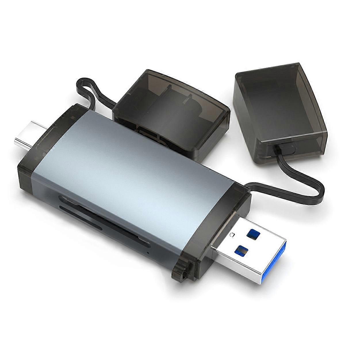 USB3.0 USB-C Card Reader Adapter SD4.0+TF4.0 Memory Card Reader OTG Adapter High-Speed Transmission Accessories