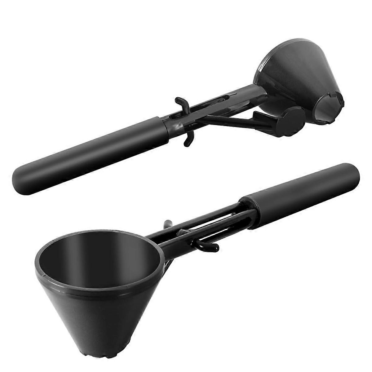 Coffee Scoop Funnel Measuring Spoon Funnel with Long Handle Spill-Proof Reusable Bar Accessories for Single Refillable