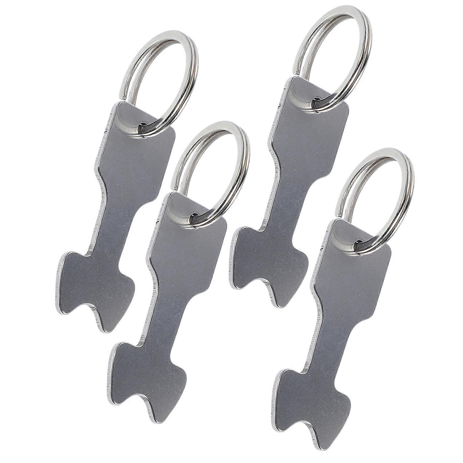 4Pcs Shopping Cart Release Keychain Removable Keyring