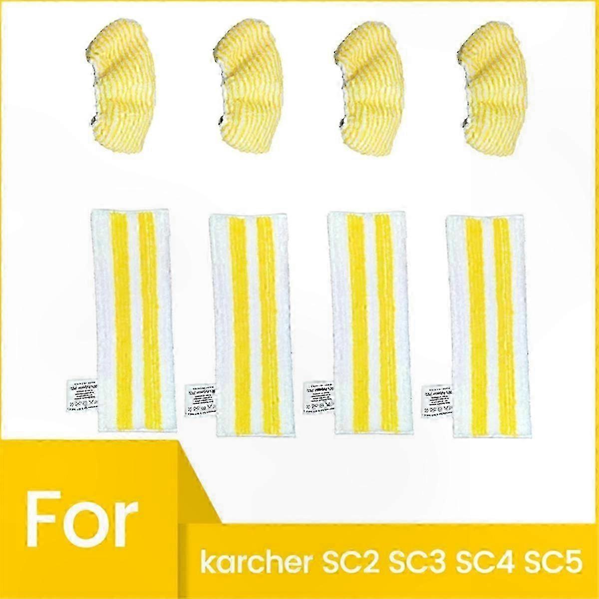 Microfiber Steam Mop Pads, 8-Pack Replacement Cloths for Multi-Model Floor Cleaners