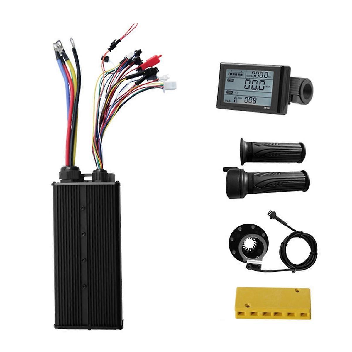 48V-72V 100A 24-Tube 3 Mode Controller with SW900 LCD Display +20X Full Throttle+KT 8 for Electric S