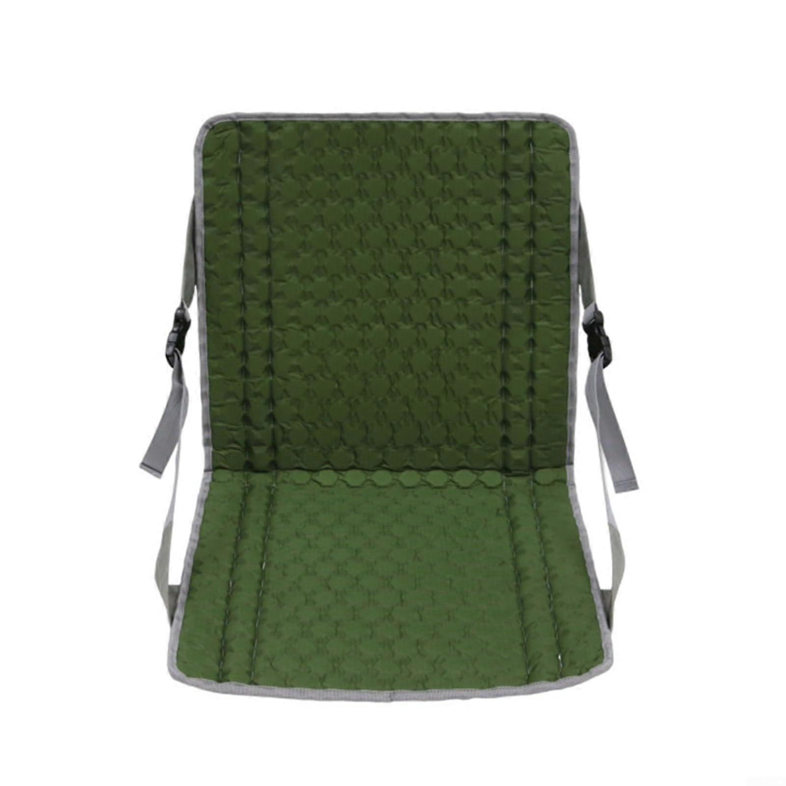 Outdoor Sit Mat Foldable Stadium Seat Cushion With Backrest Support Padded Chair Beach Camping