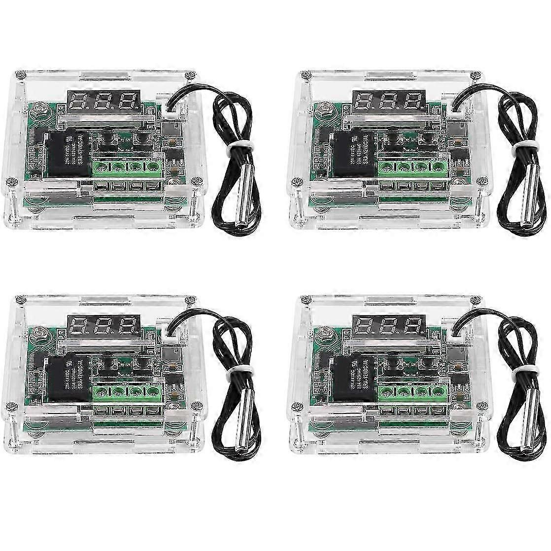 4pcs W1209 Dc Digital Temperature Controller Module Electronic Temperature Temp Control Module Swit (haoyi)