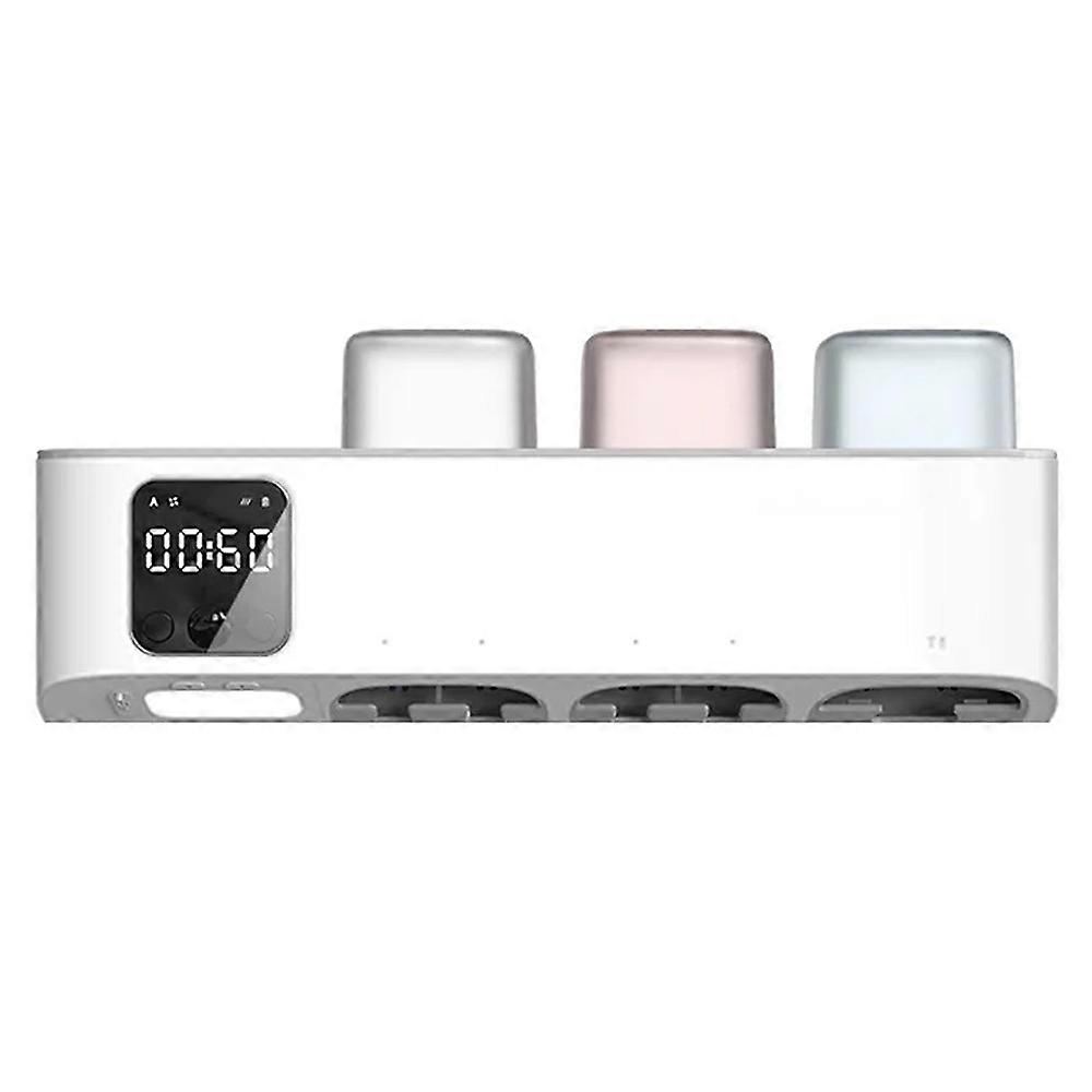 ES909 Wall Mounted Smart UV Toothbrush Sanitizer No Drill Drying Storage Sterilization Box with LED