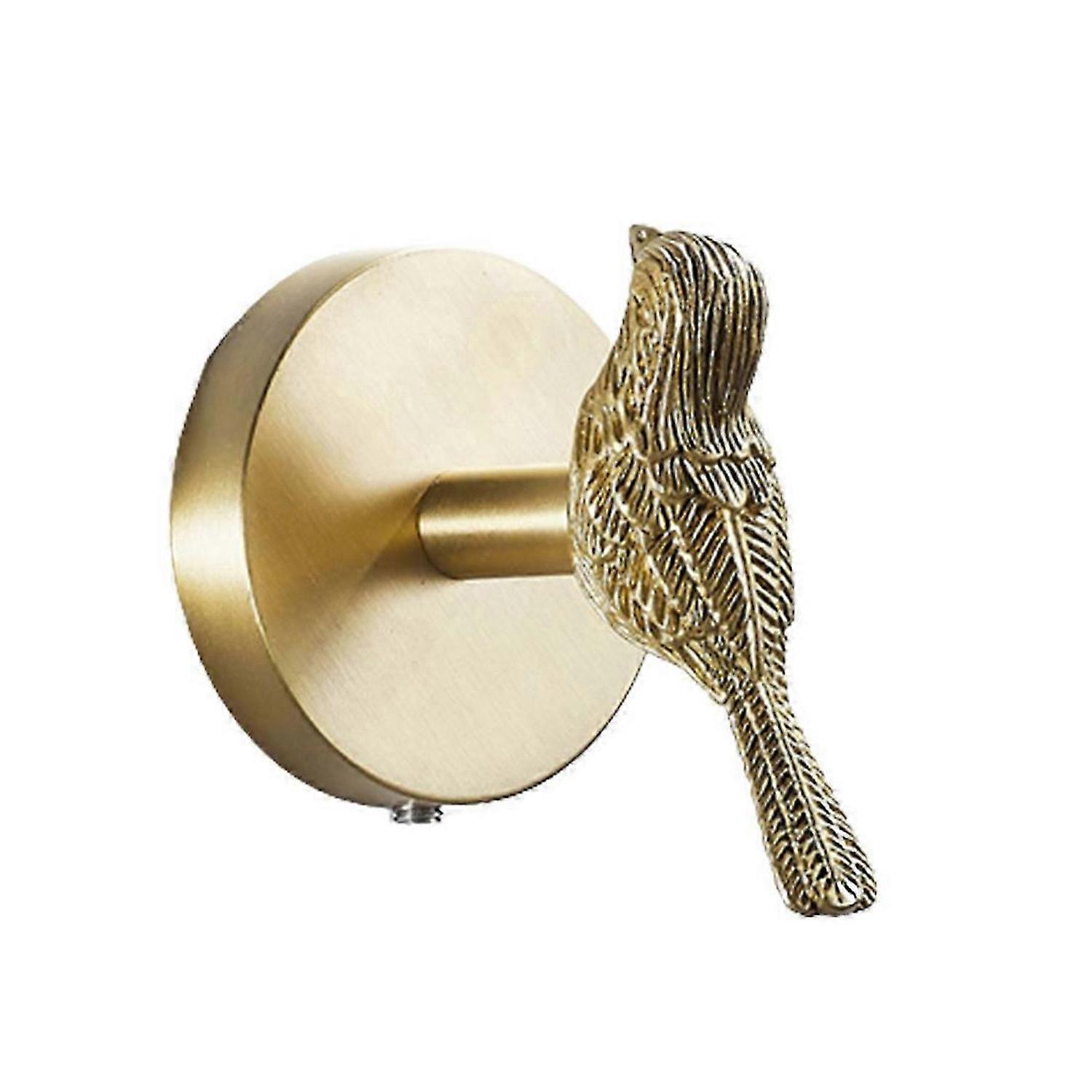 Brass Gold Animal Hook Solid Brass Coat Hook Door Back Hook(Bird)