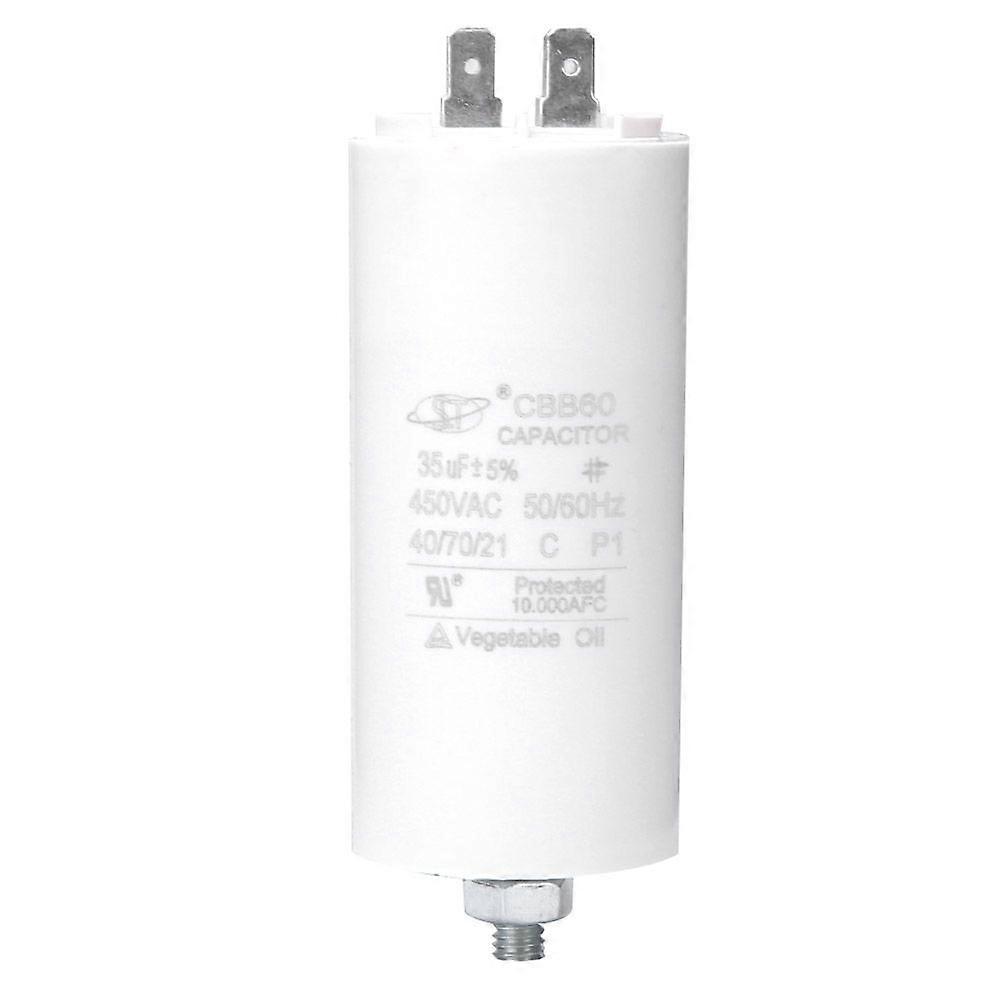 CBB60 450V 35uf Motor Start Run Capacitor with Screw Nut for Washing Machine