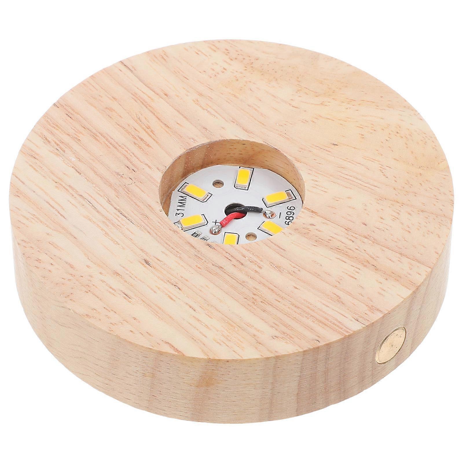 Crystal Sphere Wooden LED Display Base for Holding 4Sets