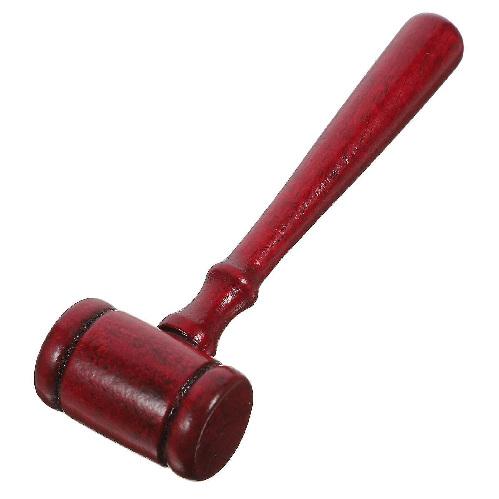 Red Wooden Judge Gavel for Auction Use 3Pcs Judge Hammer Set