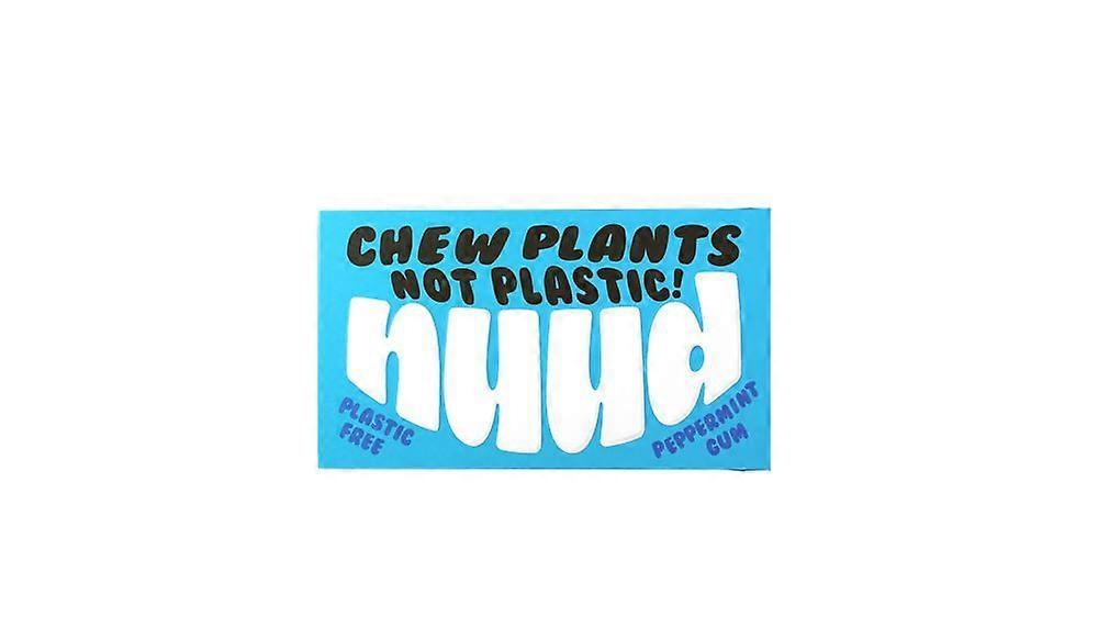 NUUD Peppermint Plastic Free Sugar Free Chewing Gum 18g - 12 Pack