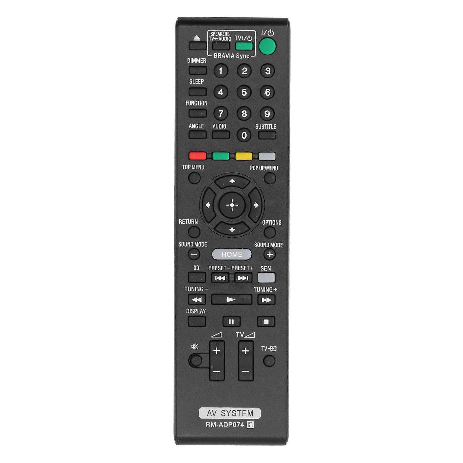 RMADP074 Durable Compact LCD TV Remote Control Replacement Universal Controller ABS Black