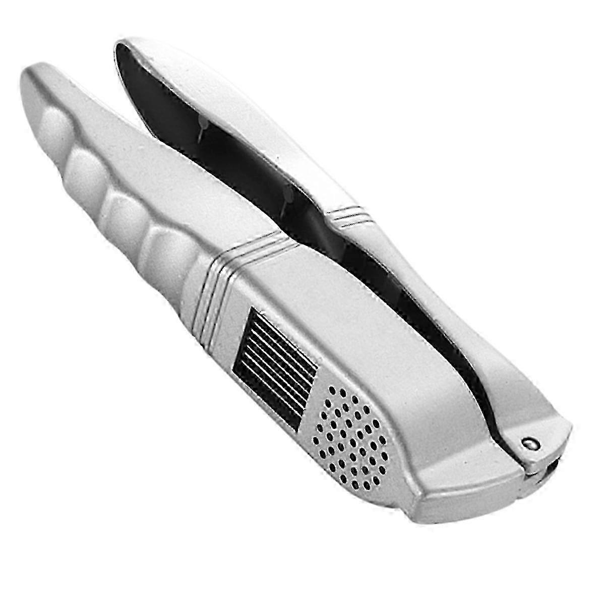 Home Garlic Press Set 2-in-1 Garlic Crushing Tool Garlic Slicer with Non-Slip Handle, Steel Garlic Crusher