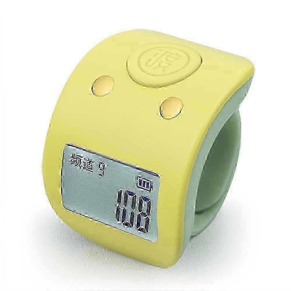 Rechargeable Finger Counter, IPX8 Waterproof Lap Counter, Silent 6 Channel Digital Tasbih Counter for Prayer