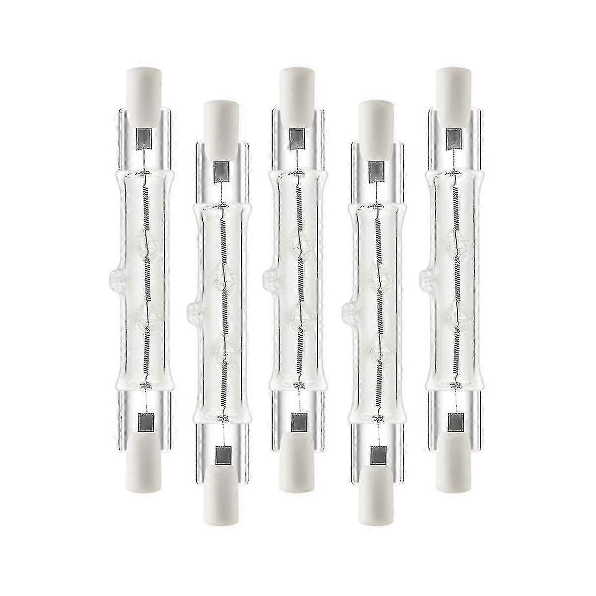 5パックR7s 118mm 300w 230v、r7sハロゲンリニア電球、建設用調光可能なハロゲンランプWo Szrh A-m