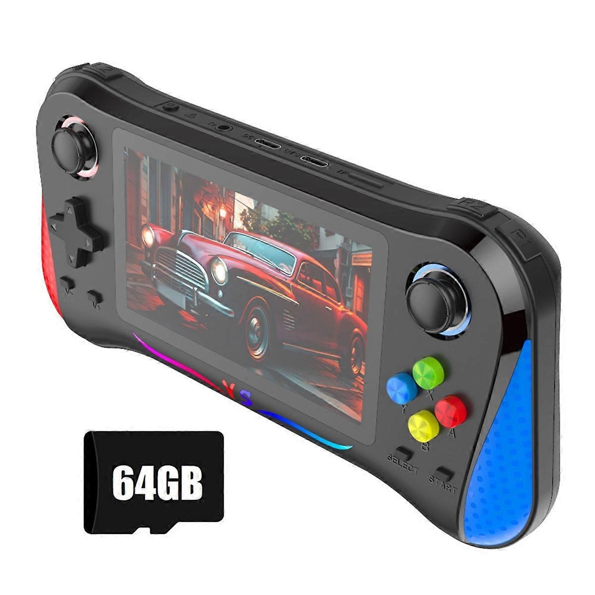 X8M Retro Video Handheld Game Console 64GB 20000+ Games 4.5inch IPS Screen Support Multiple Emulato