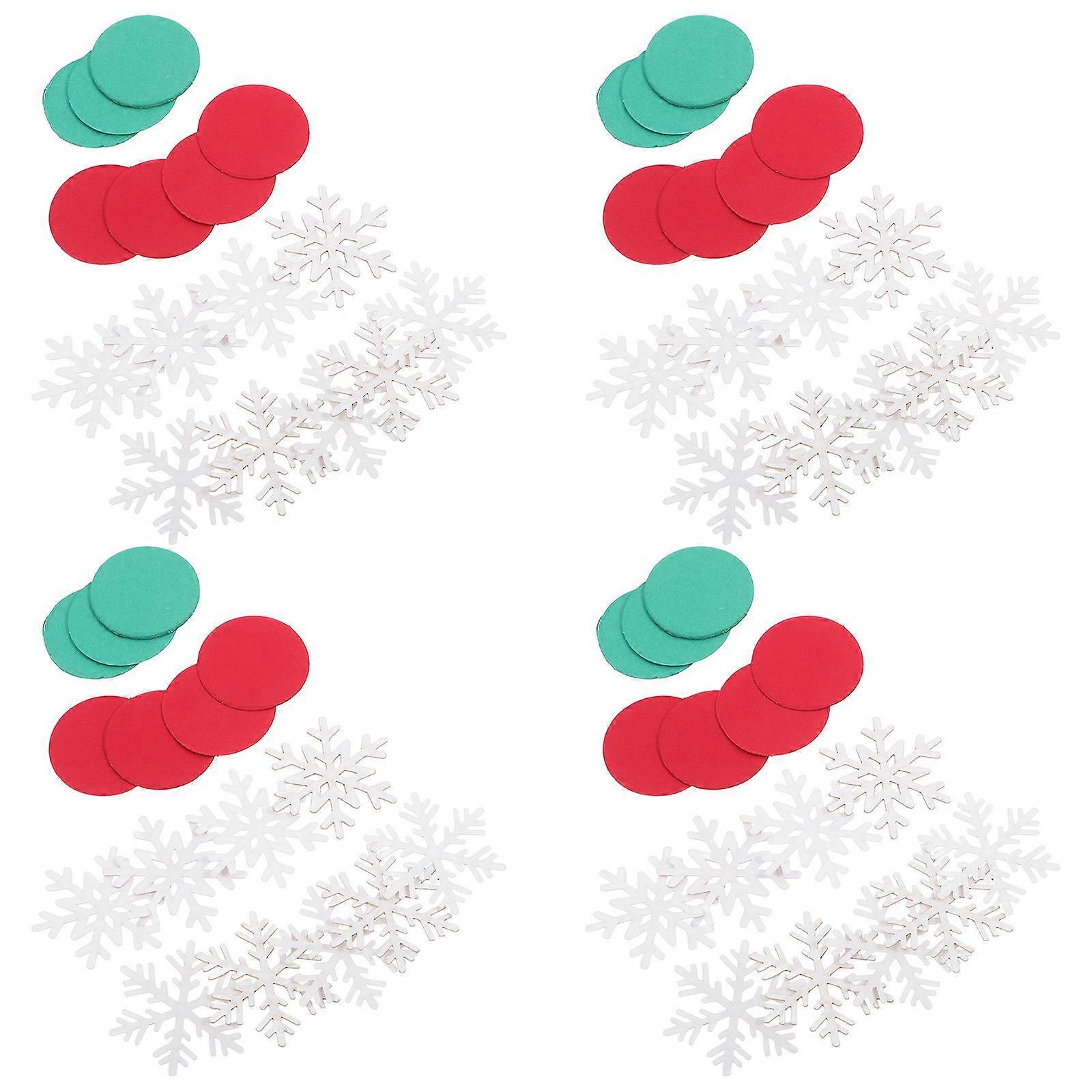 Christmas Confetti Snowflake Decoration for 3Sets Party Table Scatters