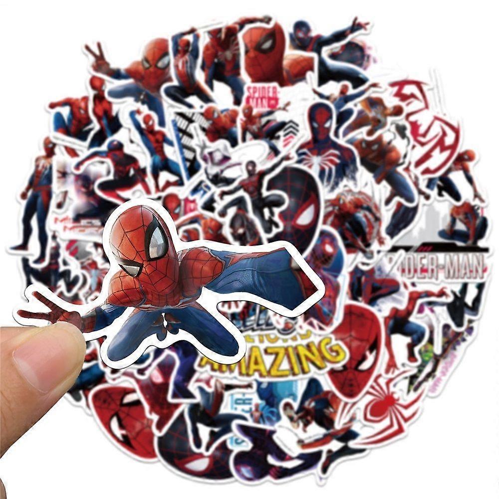 100Pcs Spider-Man Stickers for Girl, Cute Cartoon Gifts Decal for Teen Water Bottle, Laptop, Travel Case, Guitar, Phone, Skateboard, Bike, Scrapbook