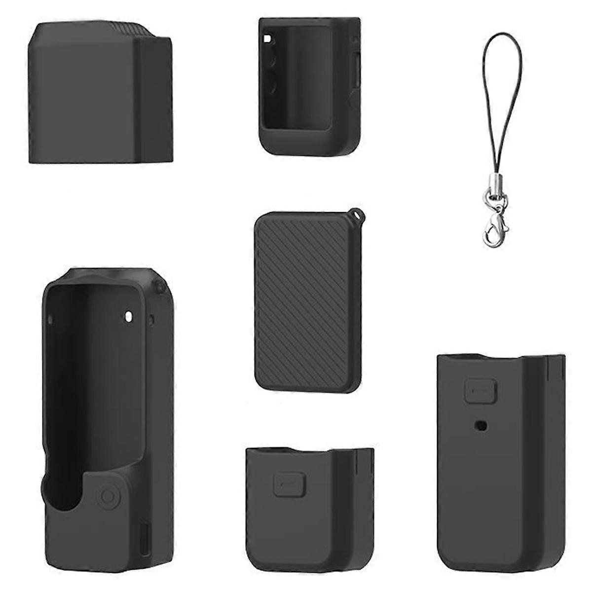 6 in 1 Silicone Case for Pocket 3 - Comprehensive Protection