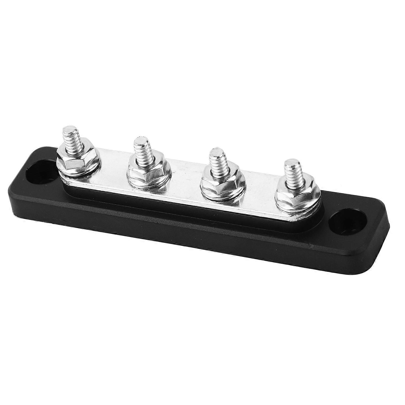 4-Stud Electrical Terminal Block, 100A AC 300V DC 48V