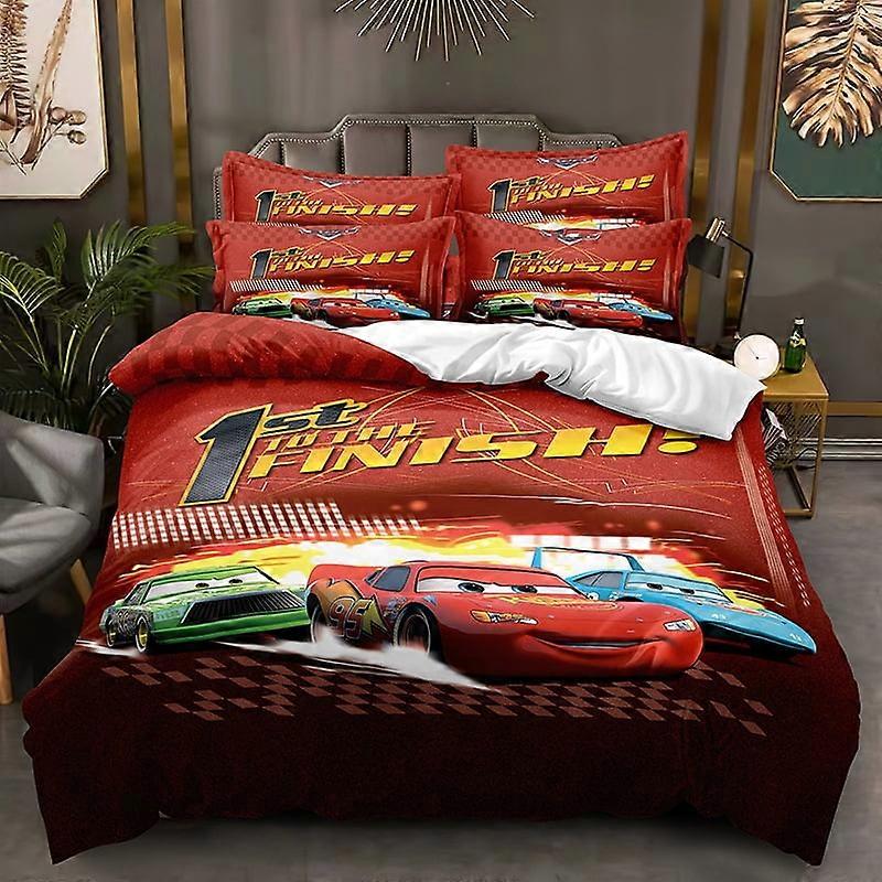 Lightning_McQueen Comforter Set 3 Piece Bedding Set Bedding Super Soft Microfiber Reversible Comforter, Twin/Full