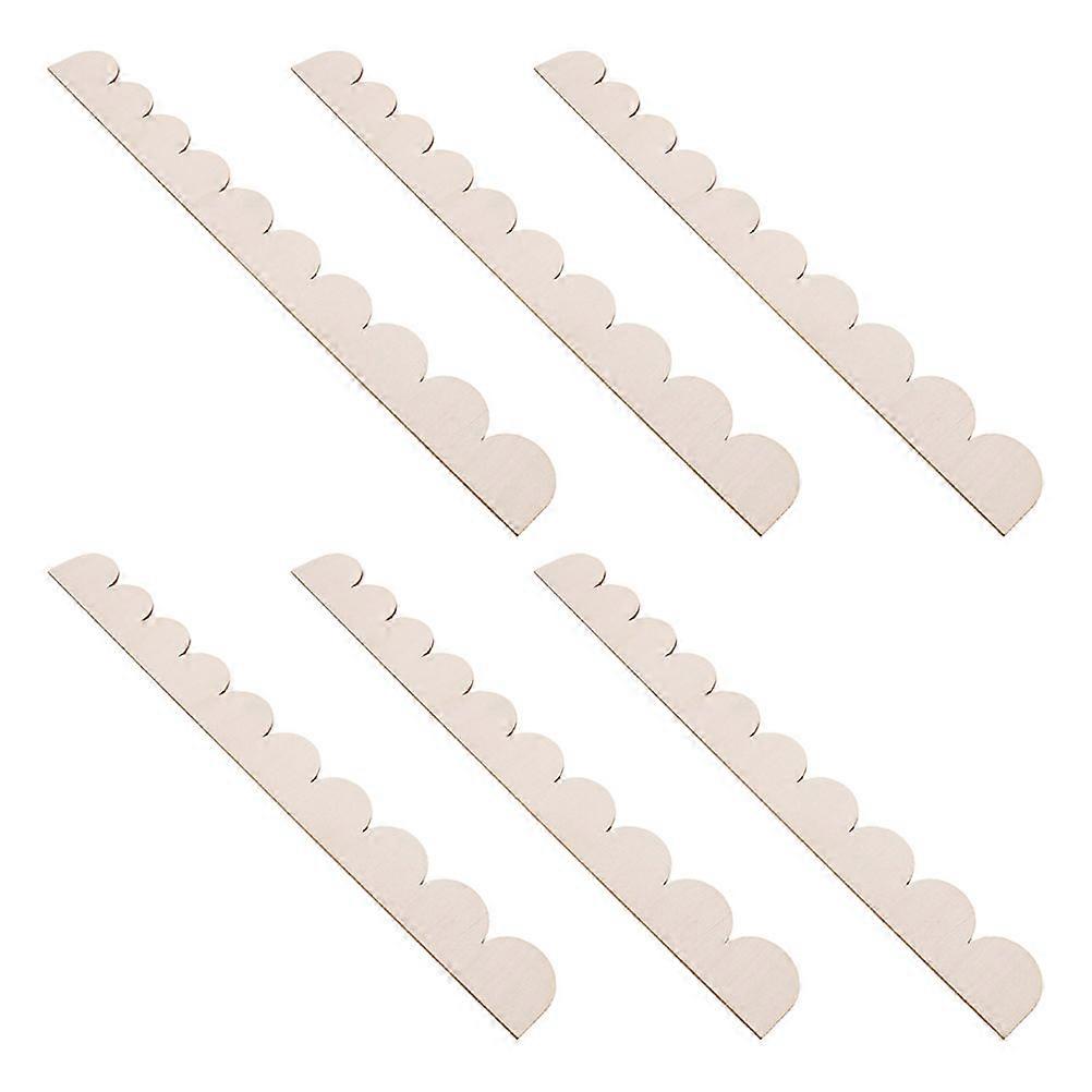 DIY Cabinet Trim Scalloped Wood Moulding 30Pcs Unfinished Decorative Wood