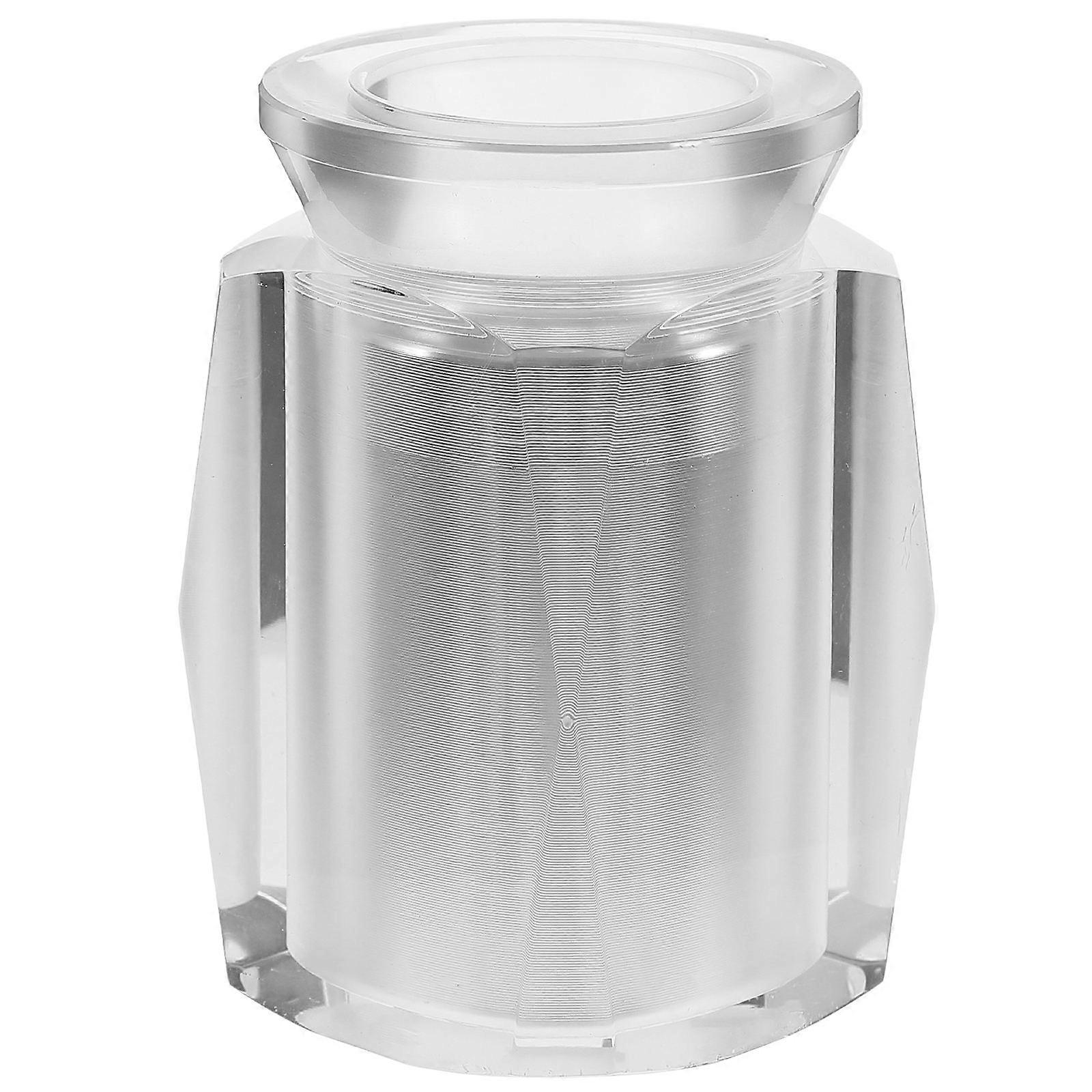 Pet Cinerary Container Small Urn for Storage 5Pcs Crystal Silver