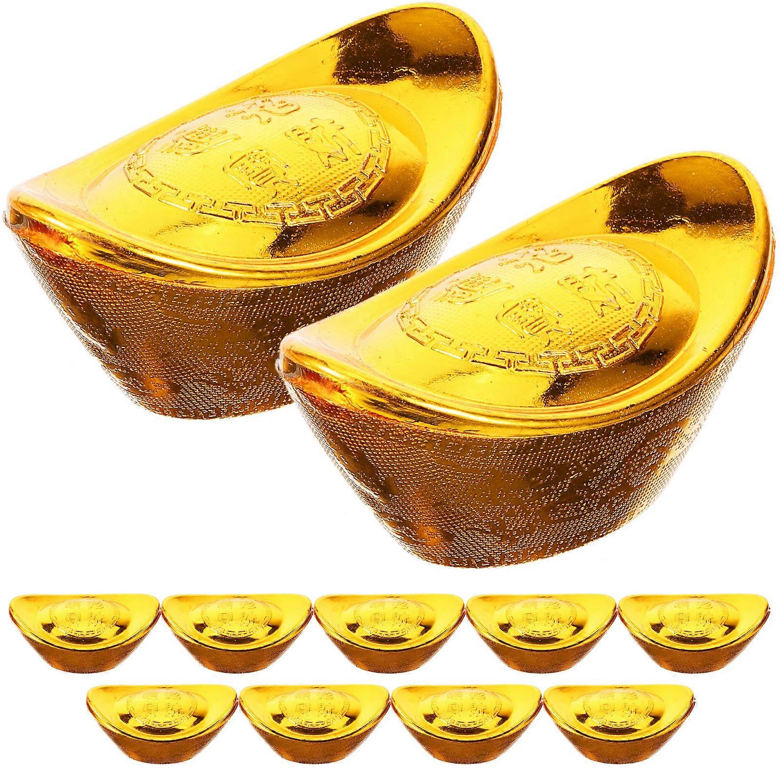 Golden Plastic Candy Boxes for Decor 60 Pieces Collection