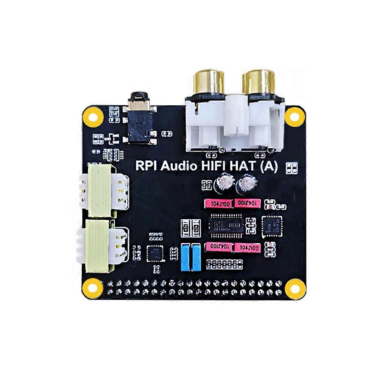 For Raspberry Pi5 HIFI Audio HAT PCM5122 I2S Sound Card for 5, Pi 4, Pi 3, and Zero Series