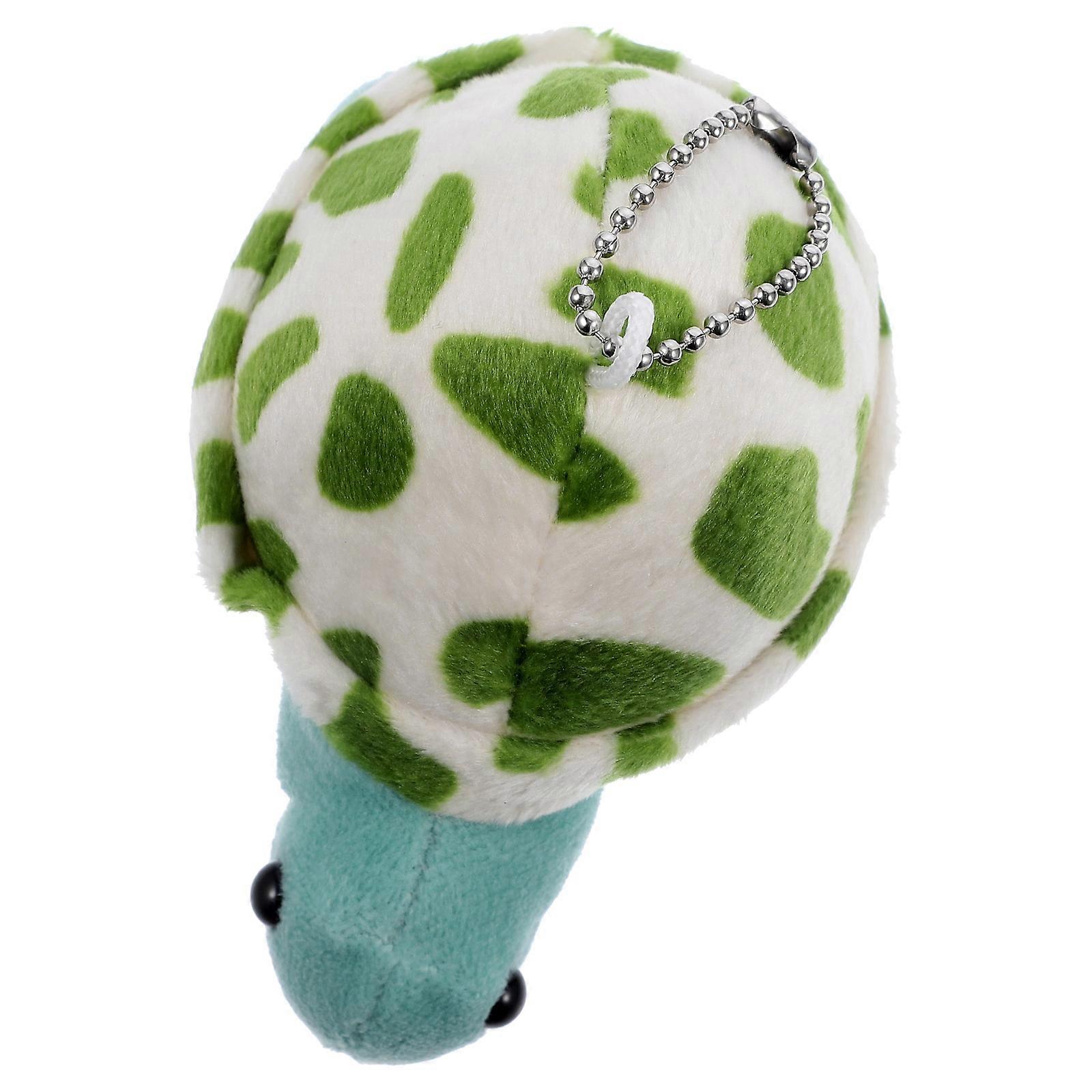 Plush Turtle Hanging Charm 3Pcs Key Chain Decoration Adorable Style For Girls Party Bag Accessory