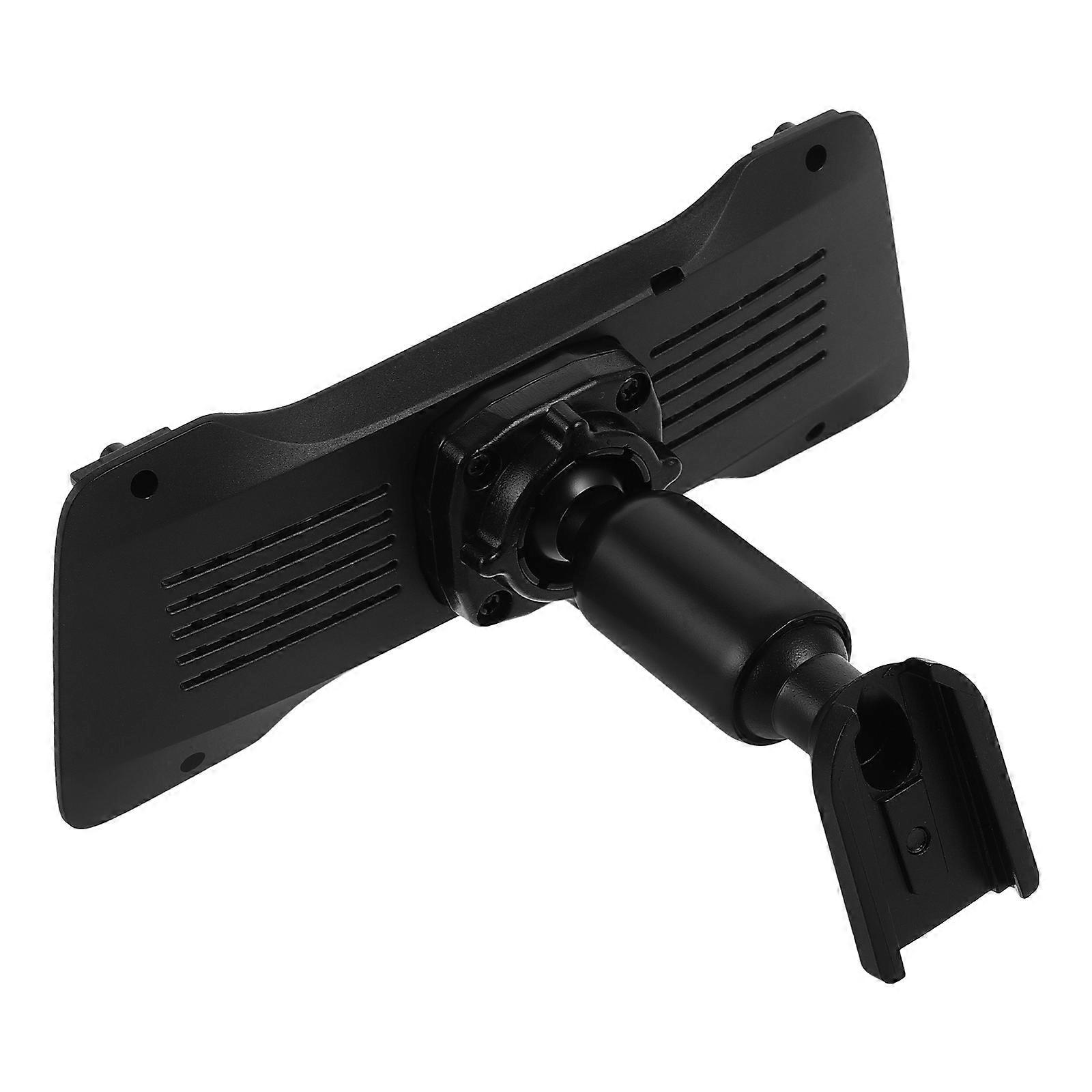 Black ABS Rearview Mirror Back Plate Panel for Dash Cam Mount 2Pcs Car Bracket