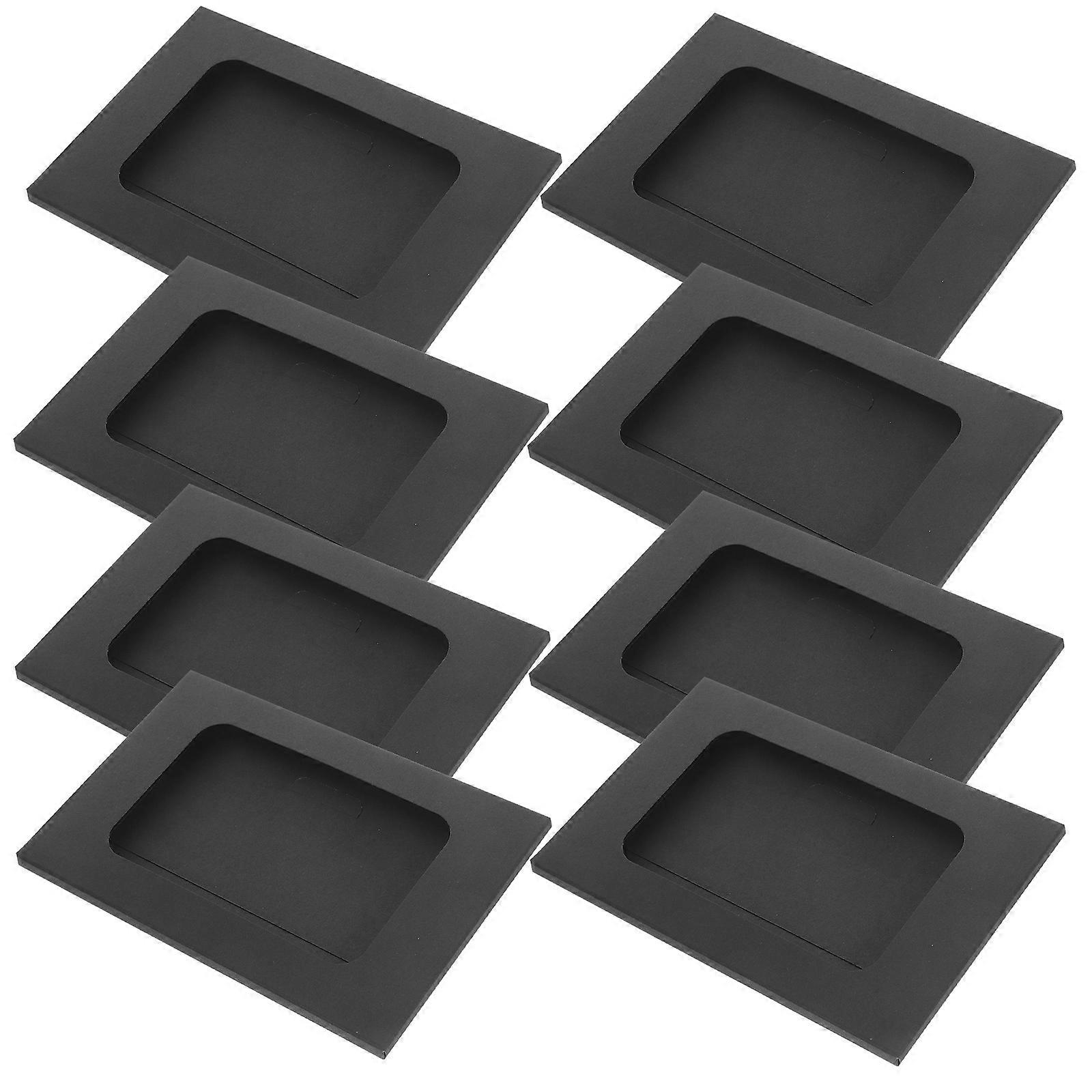 Full Face Window Envelopes Black Kraft Paper Envelopes for Party 60Pcs