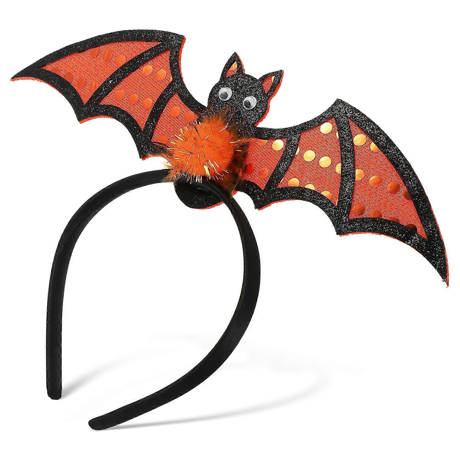 4Pcs Bat Shape Headband Halloween Decoration For Trick-or- Soft Material