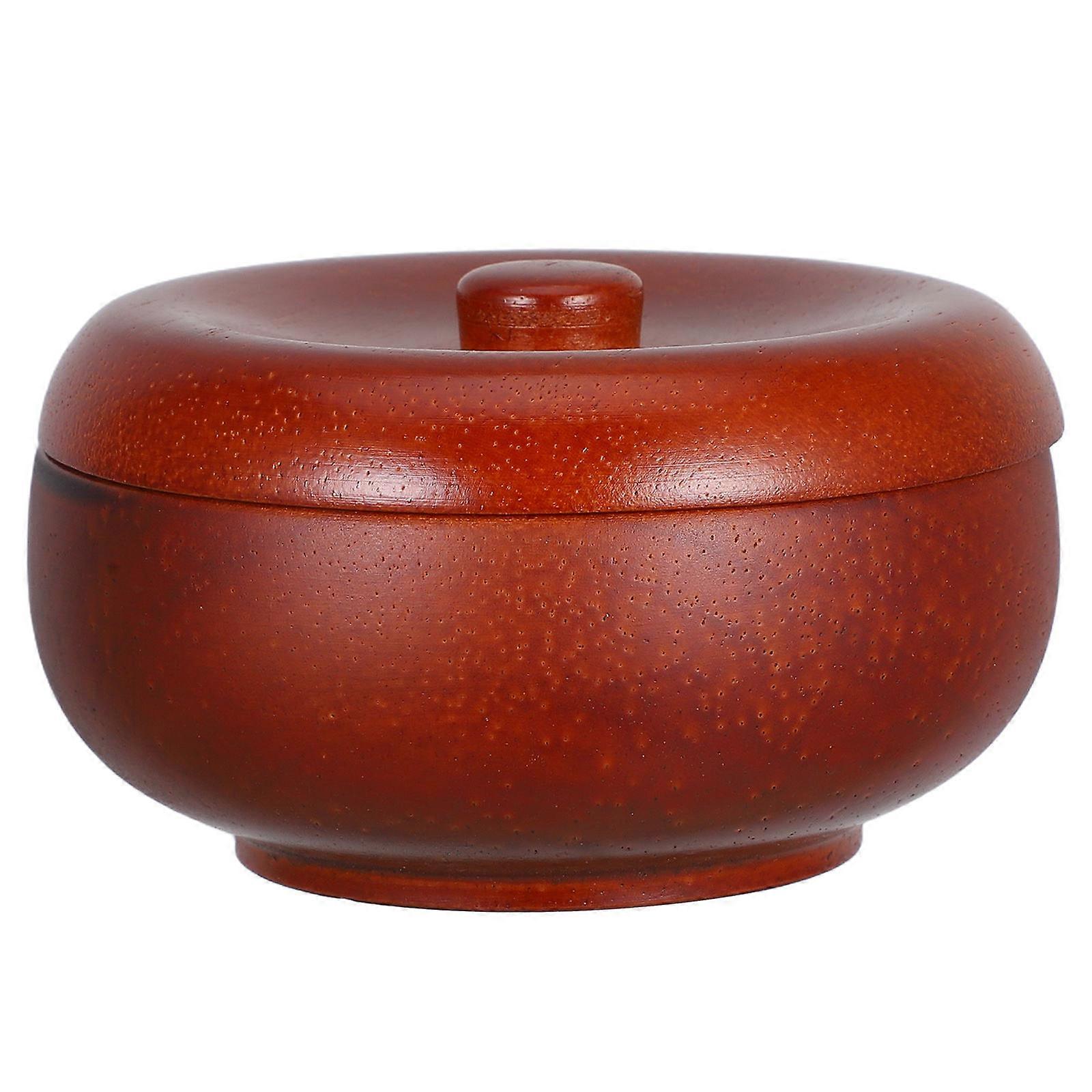 Shaving Soap Bowl Wooden Shave Soap Cup with Lid for Shaving 3Pcs