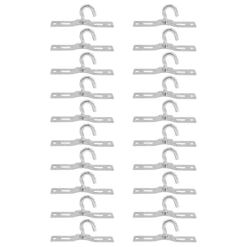 Light Fixture Supporting Bracket for Hanging Use with 60Pcs Silver Hooks