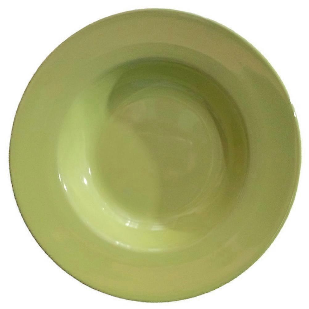 Ceramic Pasta Plate Deep Dinner Plate for Storage Use 3Pcs Hat