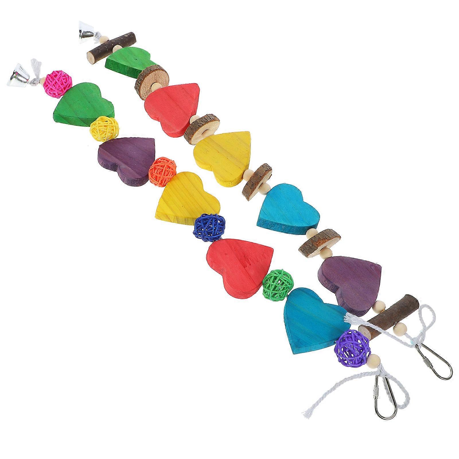 Parrot Chew Toy For Bird Owners Assorted Color Promotes Exercise 4Pcs