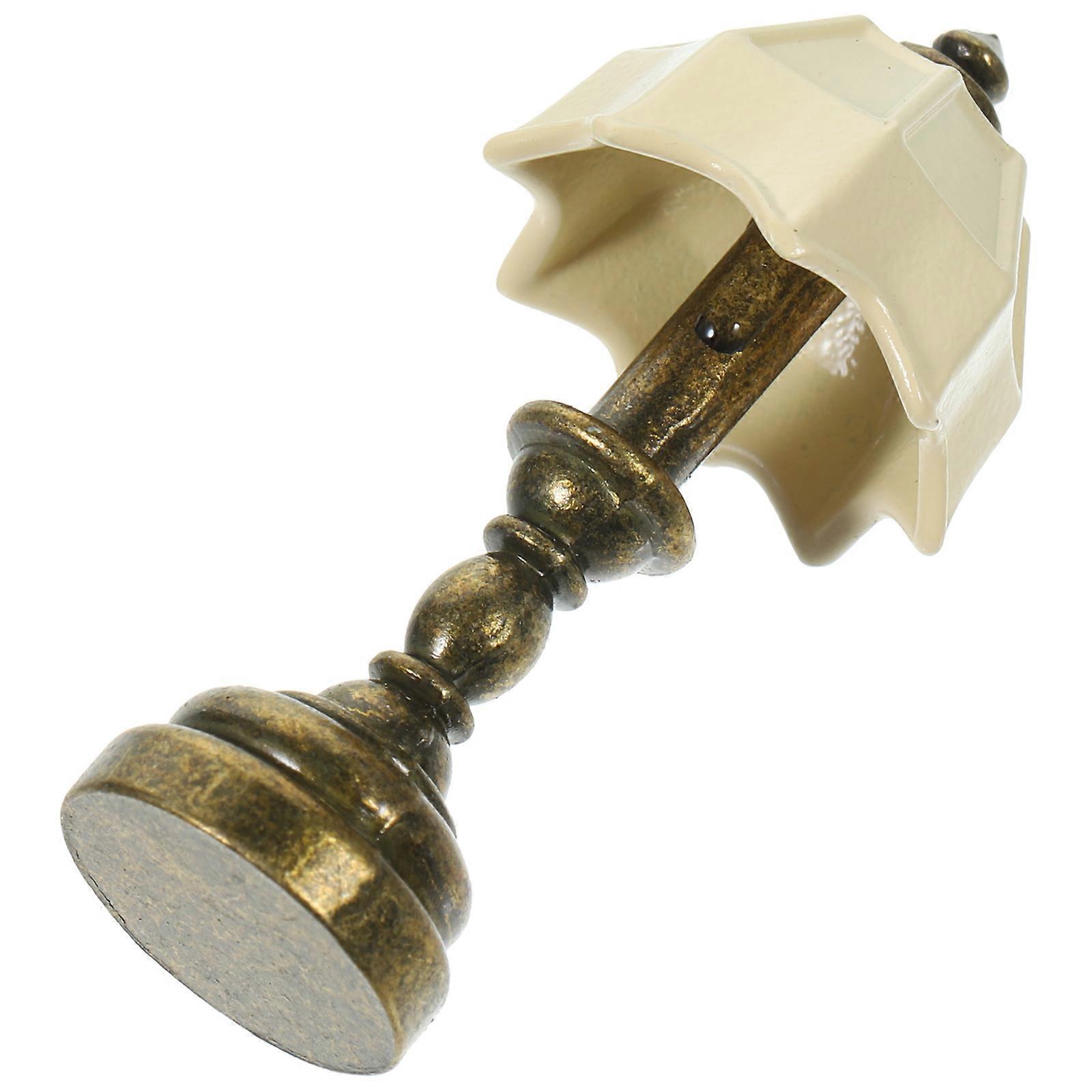 3Pcs Mini House Accessories Table Light Retro Decorative Lighting for Indoor Use