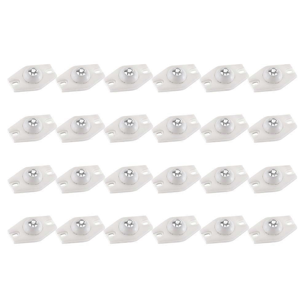 Self Adhesive Caster Wheels Mini Rollers for Home Use 130Pcs White Sticky